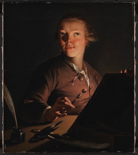 Jens-Juel-Self-portrait Jens Juel - Self portrait